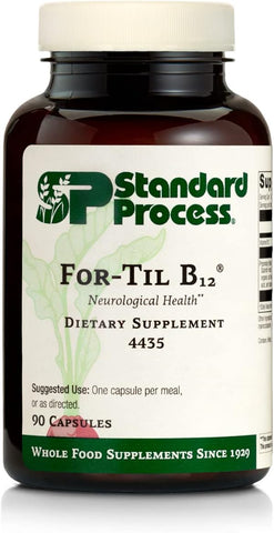 Standard Process Inc. - Standard Process for-Til B12 – Vitalidade de Alimentos Integrais e Suporte Imunológico com Tillandsia, Lactato de Cálcio, Ácido Ascórbico, Musgo Espanhol, Germen de Trigo, Farinha de Aveia – 90 Cápsulas