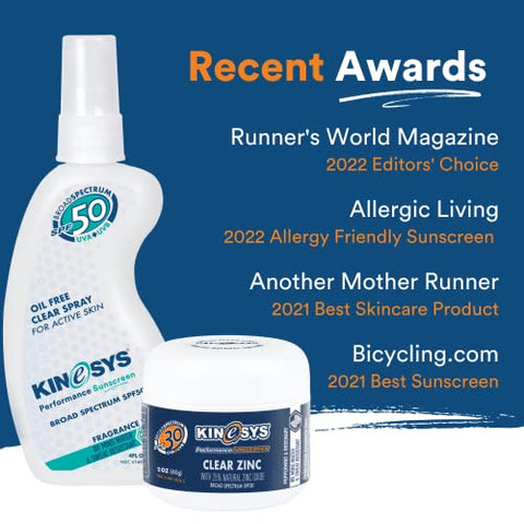 Protetor Solar Infantil KINeSYS FPS 30 Sem Fragrância em Spray Transparente para pele sensível, Hipoalergênico, Proteção UVA/UVB de amplo espectro para o rosto