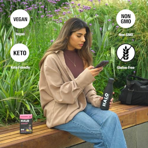 HALO Sport - HALO Hydration – Mistura de Bebida Eletrolítica | Sachês de Pó para Hidratação | Sabor Limonada Rosa – Para Esportes e Ciclismo | Embalagem Individual de Fácil Abertura | 24 Sachês