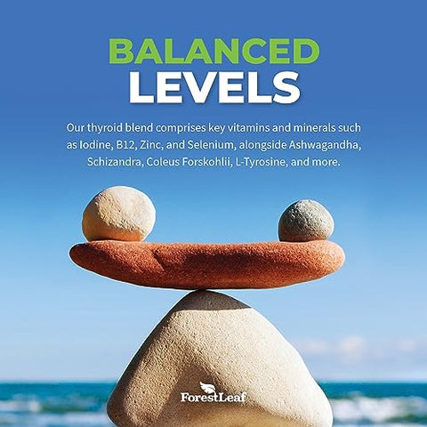 ForestLeaf - Thyroid Support para Mulheres e Homens com Iodo – Energia, Concentração