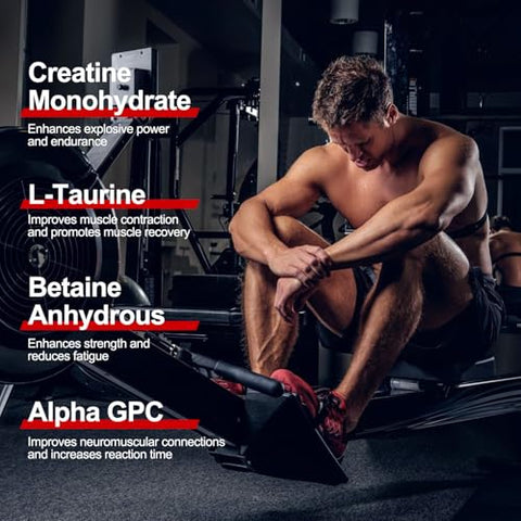 EDUDYF - Gummies de Creatina Monohidratada, 5000mg de Creatina Gummies Sem Açúcar para Homens – Marca de Produto