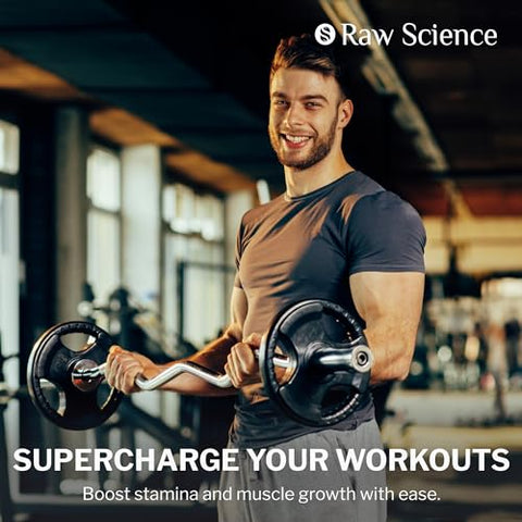 S RAW SCIENCE - Suplemento Masculino de Óxido Nítrico – Raiz de Maca Negra, L-Arginina, Tongkat Ali Longjack, Ginseng, Tribulus Terrestris, Muira Puama – Fertilidade Masculina, Saúde Masculina, Resistência – Marca: [nome da marca]