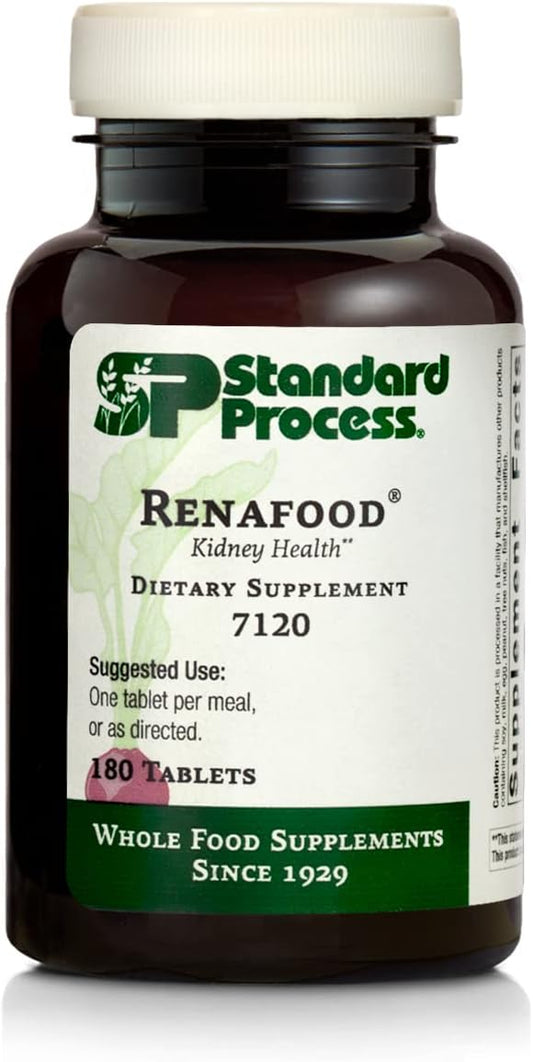 Standard Process Inc. - Suplemento de Saúde Renal Renafood da Standard Process – Suporte Renal com Feijão Vermelho, Vitaminas Renais, Musgo Espanhol, Lactose, Batata Doce Orgânica, Beterraba e