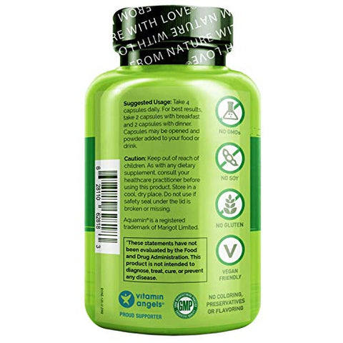 Suplemento de Cálcio NATURELO – Fortalecimento Ósseo com 600mg de Cálcio, Vitamina D3, K2, C, Magnésio, Zinco – à base de plantas, 120 Cápsulas Vegetarianas, Não-OGM, Sem Soja