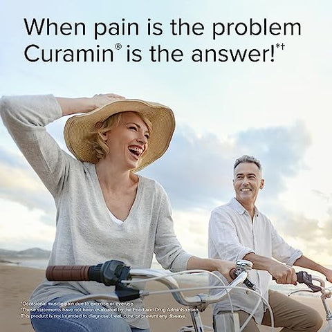 Curamin – 60 Cápsulas, Pacote com 2 – Alívio Não-Viciante da Dor com Curcumina de Cúrcuma, Boswellia, DLPA - Terry Naturally