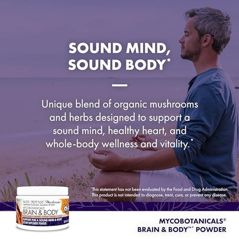 MycoBotanicals Brain – Potencialize sua mente com a sinergia de cogumelos e ervas - Host Defense