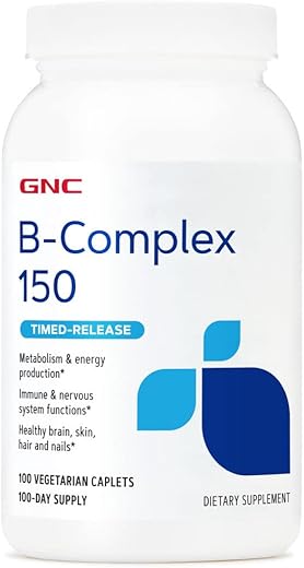 B-Complex 150 | Metabolismo – Aumente sua energia e vitalidade com a fórmula completa de vitaminas B | 150 cápsulas - GNC