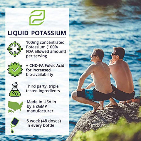 Zemvelo - Suplemento de Citrato de Potássio Líquido Iônico | Eletrólito de Potássio | Apoio ao Coração Saudável | Equilíbrio do pH Intestinal | Apoio à Saúde Muscular | 240ml, 48 Dias de Fornecimento