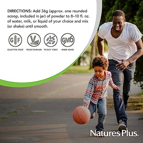 Natures Plus - NATURES PLUS Shake de Frutas Exóticas Spirutein Vermelho, 1 EA – Energético e Nutritivo