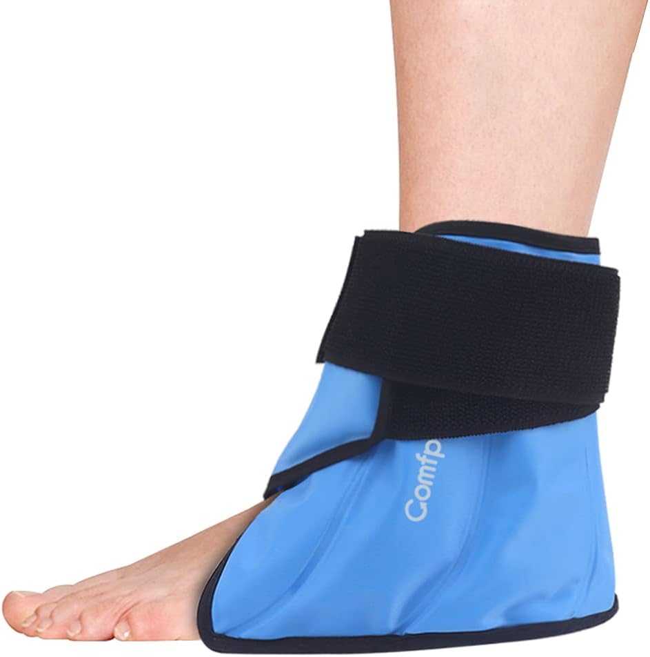 Comfpack - Alívio para Fascite Plantar: Faixa de Gelo para Calcanhar, Tornozelo e Pé, Gel Reutilizável para Dor nos Pés, Tendinite de Aquiles, Entorse de Tornozelo, Dor no Calcanhar