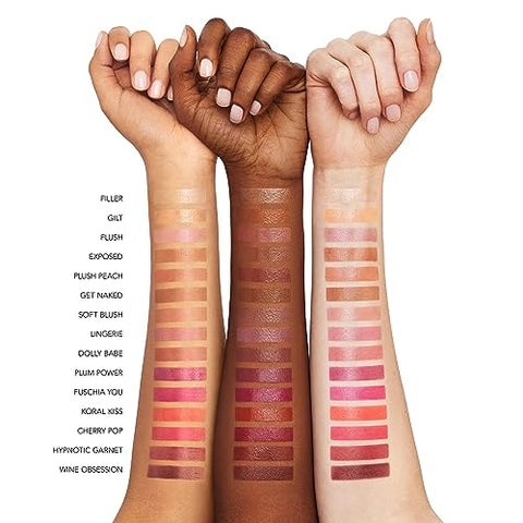 BUXOM Plump Shot – Sérum Labial Infundido com Colágeno, Peptídeos, Ácido Hialurônico e Abacate – Gloss Labial Preenchedor de Lábios