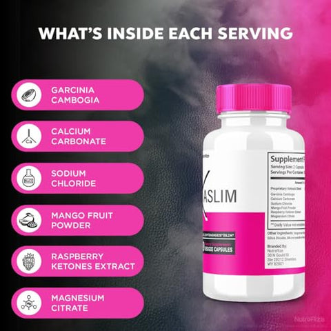 NutraRize - (2 Pacotes) Cápsula Nexaslim, Fórmula Aceleradora de Metabolismo Nexaslim, Suplemento Dietético para Perda de Peso Avançada, Pílulas de Força Máxima 100% Naturais para Reduzir Gordura Abdominal, Nexa