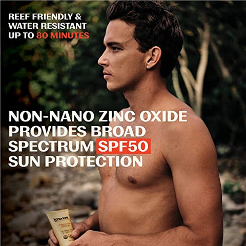 Thrive Natural Care - Protetor Solar Thrive Reef Safe SPF50 – Hawaii 104 Compatível com Recifes – Protetor Solar Mineral Não-Nano Óxido de Zinco – Vegano, (165 ml (1 unidade))