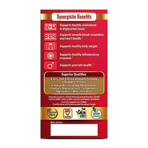 CHOLRestore – Arroz Vermelho com Fitosterol, Suplemento para Saúde, Suporte aos Níveis Saudáveis de Colesterol, Citrinina, Aflatoxina - LABO Nutrition