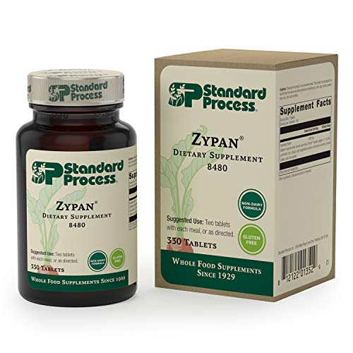 Standard Process Inc. - Standard Process Zypan – Suplemento de Suporte à Saúde Digestiva – HCI com Pancreatina, Betaina Hidroclorídrica – 60 cápsulas