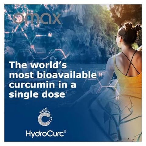 2 Pack – HydroCurc Cápsulas de Curcumina de Cúrcuma com MCT Oil Nanopartícula Altamente Bioacessível para Potência – 60 Cápsulas - Omax3