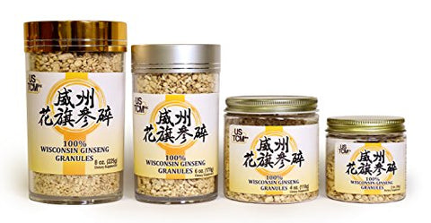 USTCM - Wisconsin American Ginseng Granules – 100% Puro – Ideal para Chás – 170g