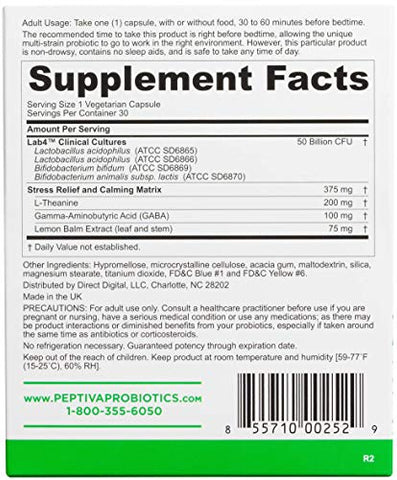 Advanced 50 Bilhões UFC Probiótico – Alívio Digestivo – Validado Clinicamente, Probiótico Premium, 30ct - Peptiva