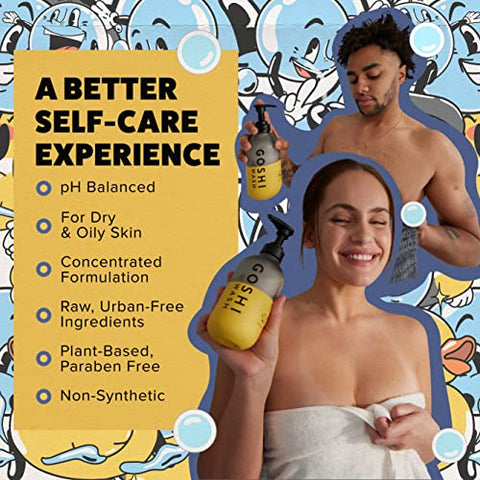 Super Vitamin Body Wash 473 ml – Hidratante pH-Balanceado para Homens e Mulheres – Todos os Tipos de Pele - GOSHI