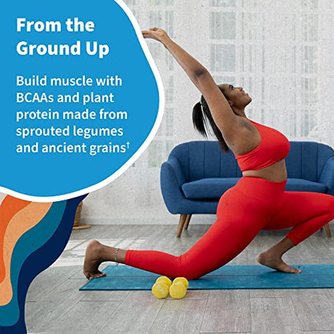 Proteína Orgânica em Pó Garden of Life Baunilha, 20 Porções: Vegana, Sem Glúten, Orgânica, Não-OGM, Shake de Proteína Livre de Açúcar à Base de Plantas com Probióticos