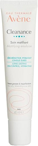 Eau Thermale Avène – Loção Emulsão Matificante Cleanance – Acabamento Matte – Hidratação 24 Horas para Pele Oleosa e Propensa a Imperfeições – 40 ml (1 unidade)