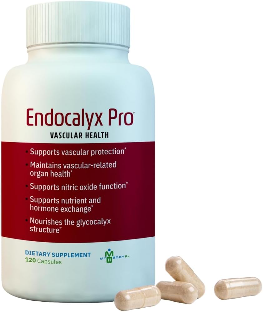 MYBODYRX - Endocalyx Pro Vascular – Fórmula Avançada para Saúde Vascular – 60 cápsulas