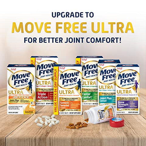 Advanced Glucosamina Condroitina MSM Suporte Articular, Melhora Mobilidade Conforto Força Flexibilidade – Marca Move Free - Move Free