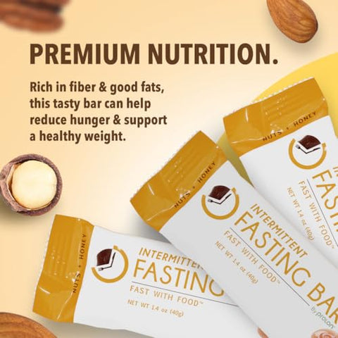 ProLon - Prolon Fast Bars | Keto, Sem Glúten, Sem Lactose, Proteína Vegetal, Barras para Jejum Intermitente | Desenvolvidas para Não Interromper o Jejum | Castanhas | 100g