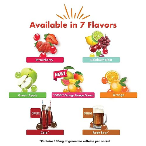 Energy Chews com Eletrólitos, Laranja Manga Goiaba, Gomas Energéticas Deliciosas, Gomas de Eletrólitos, 10 Pacotes - Bonk Breaker