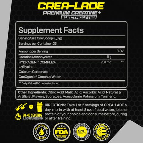 CREA-Lade 35 Porções, Creatina Monohidratada Premium com Eletrólitos Sabor Limonada Paradisíaca – Forzagen CREA-Lade 35 Porções, Creatina Monohidratada Premium com Eletrólitos Sabor Limonada Paradisíaca - Forzagen