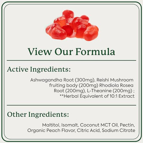 WonderCalm Gummies de Cogumelo – Suplemento Natural de Ashwagandha para Aliviar o Estresse – Marca Plant People - Plant People