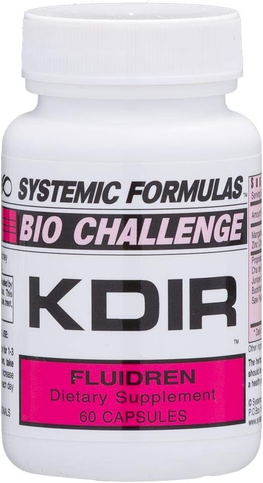 Systemic Formulas - KDIR Fluidren – Fórmula Systemic para Saúde Renal – 60 cápsulas