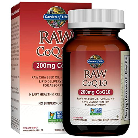 Ômega 3 6 9 CoQ10 Antioxidante Suplemento Nutricional de Alimentos Integrais Raw – Marca em Destaque - Garden of Life