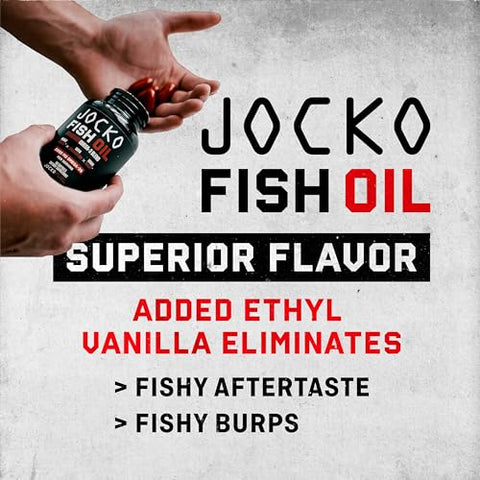 Ômega 3 – Óleo de Peixe 2000mg – Antioxidante Poderoso com Astaxantina – Suporte para Cérebro e Coração - Jocko Fuel