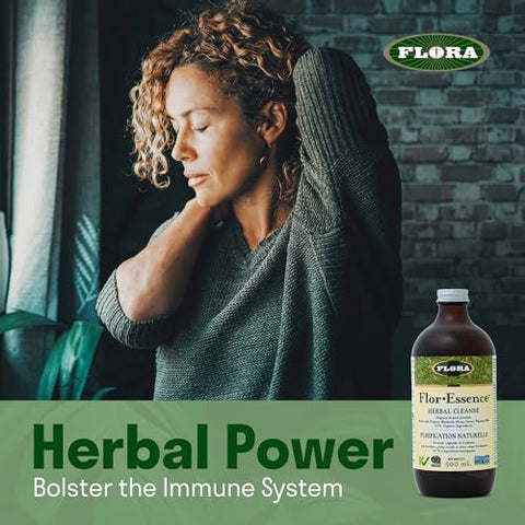 Health Flor-Essence Chá Líquido – Fórmula Antiga de 8 Ervas – Limpeza Natural Completa do Corpo - Flora