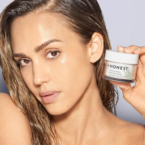 Calm Heal Bálsamo Derretedor para Pele Seca Sensível | Fórmula Calmante com Alantoína | Vegano Cruelty Free | 50g - Honest Beauty