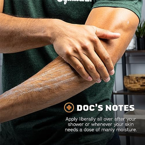 Loção Natural para Homens – Hidratante Não Oleoso 24 horas – Com Manteiga de Karité, Óleo de Coco e Vitamina E – Tar de Pinho e Frescor – 100g - Dr. Squatch