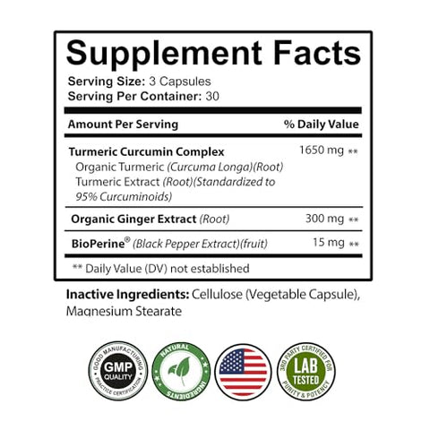 USCare Nutrition - Cúrcuma Curcumina com Gengibre – Potente Antioxidante Natural – 100g