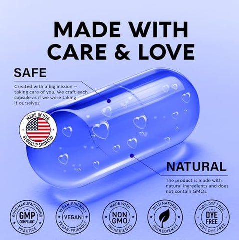 NUTRAHARMONY - Magnésio Glicinato 500 mg – Suplemento com Vitamina D3 : Magnésio Glicinato 500 mg