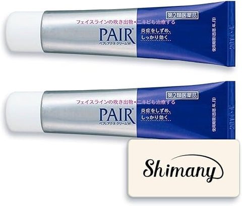 SHIMANY - Creme Lion PAIR para Acne W Reduz Coceira Manchas Vermelhidão Pacote com 2 x 24g (Com Instruções em Inglês)