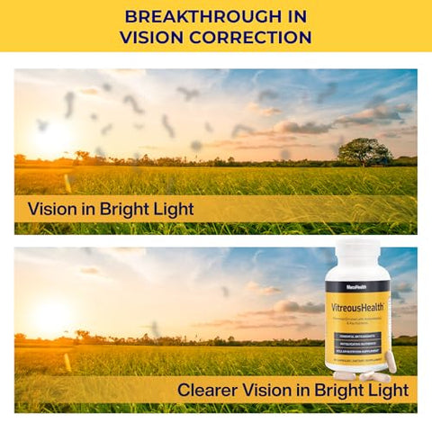 VitreousHealth – Suplemento Ocular Baseado em Evidências – 90 Cápsulas - Macuhealth
