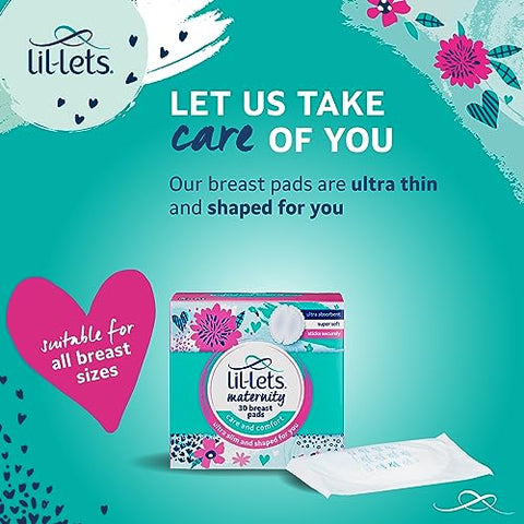 Breast Pads – 120 Unidades Individuais, Ultrafinas e Absorventes - Lil-Lets
