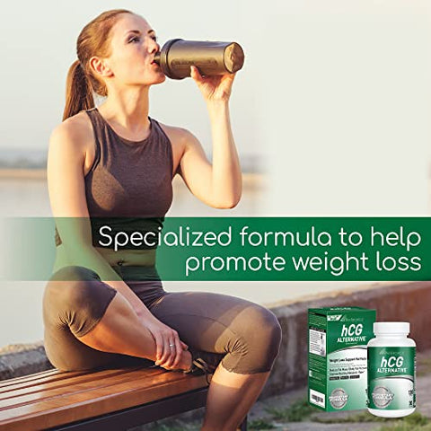 Alternativa hCG para perda de peso – Pílulas queimadoras de gordura para homens e mulheres – Acelera o metabolismo e apoia dietas saudáveis – Fórmula alternativa – Suprimento de 30 dias - BioGenetic Laboratories
