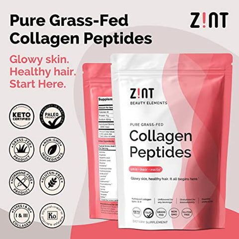 Colágeno Hidrolisado 32oz (907g): Benefícios para a pele e articulações - Zint