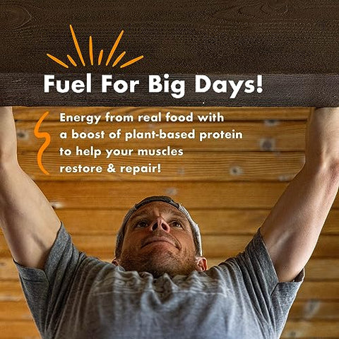 Barra de Proteína à Base de Plantas Bonk Breaker, Sem Glúten, Sem Lactose, 13g de Proteína, Sabor Manteiga de Amendoim e Geleia, Barra de 62g (12 Unidades)