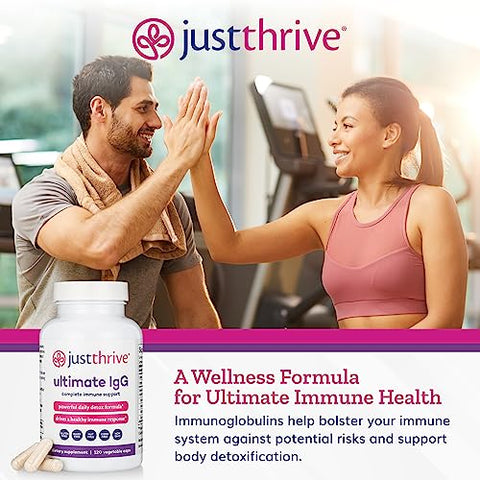 Suplemento de Suporte Imunológico Completo – Fórmula Detox, 120 Cápsulas Vegetais - Just Thrive
