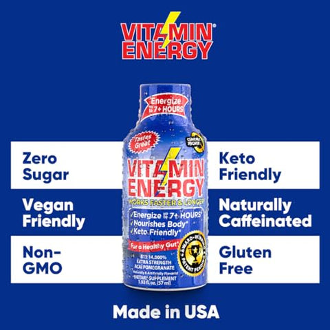 Shots B12 | Energia Natural e Saudável | Marca: Vitamin Energy - Vitamin Energy