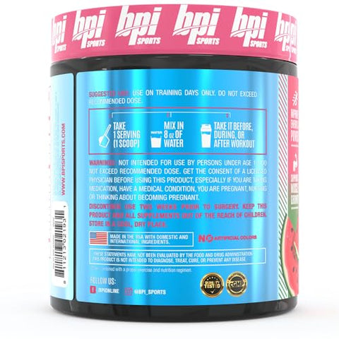 Best Creatine – 6 Formas Avançadas de Creatina – Suporte para Construção Muscular e Recuperação Pós-Treino – Watermelon Cooler, 50 Porções - BPI Sports